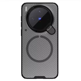   Nillkin CamShield Prop Magnetic Vivo X300 mágneses műanyag hátlap tok, MagSafe, fekete (átlátszó lencsevédővel)