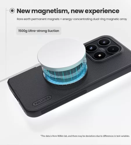 Nillkin Super Frosted PRO Xiaomi 17 mágneses műanyag hátlap tok, MagSafe fekete