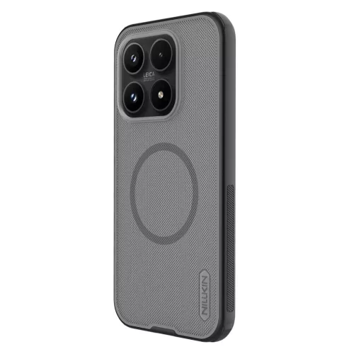 Nillkin Super Frosted PRO Xiaomi 17 mágneses műanyag hátlap tok, MagSafe átlátszó-fekete