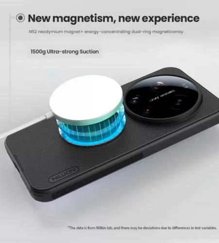 Nillkin Super Frosted PRO Xiaomi 17 Ultra mágneses műanyag hátlap tok, MagSafe fekete