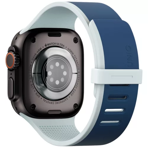 Uniq Revix IV Premium Apple Watch 42/41/40mm mágneses szíj, kék-szürke
