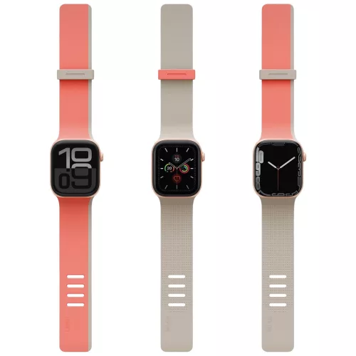 Uniq Revix IV Premium Apple Watch 49/46/45/44mm mágneses szíj, rózsaszín-bézs