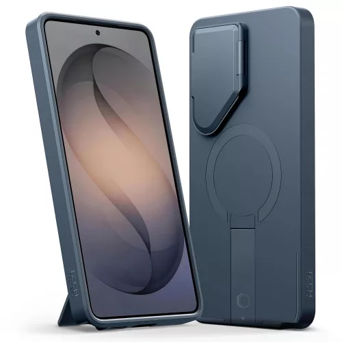 Tech-Protect Kevlar Aura Samsung Galaxy S26 Ultra MagSafe tok kameravédelemmel, kitámasztóval, kék