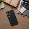 Kevlar Samsung Galaxy A57 MagSafe tok kameravédő peremmel, fekete-ezüst