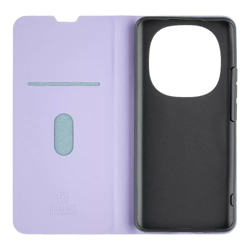 OBAL:ME SmoothTouch Xiaomi Redmi Note 15 Pro 5G mágneses flip tok kártyatartóval, lila