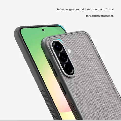 Nillkin Super Frosted PRO Samsung Galaxy A57 műanyag hátlap tok, átlátszó-fekete