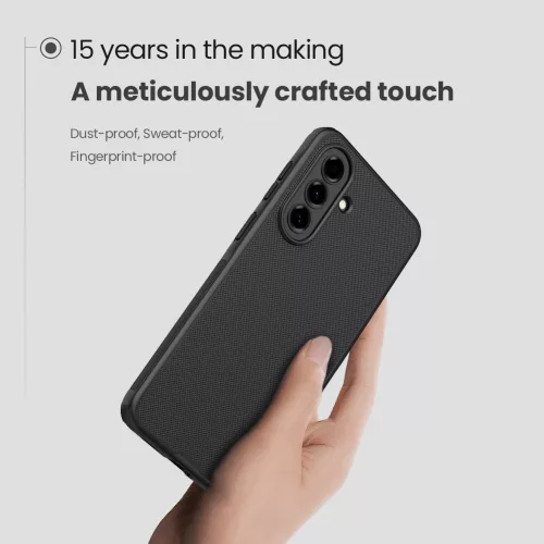 Nillkin Super Frosted PRO Magnetic Samsung Galaxy A57 mágneses műanyag hátlap tok, fekete