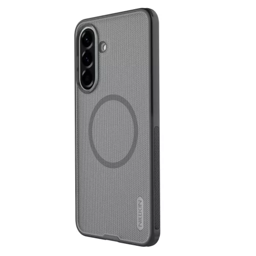 Nillkin Super Frosted PRO Magnetic Samsung Galaxy A57 mágneses műanyag hátlap tok, átlátszó-fekete