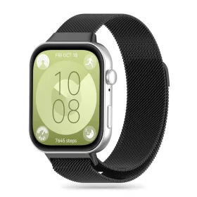   Tech-Protect Huawei Watch Fit 3 / 4 / 4 Pro milánói szíj, fekete