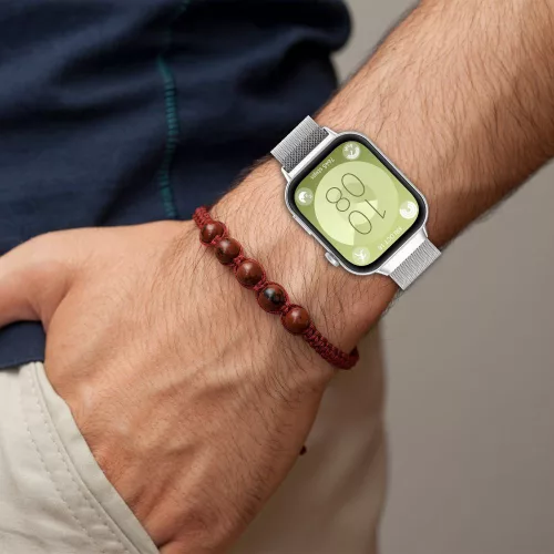 Tech-Protect Huawei Watch Fit 3 / 4 / 4 Pro milánói szíj, fekete