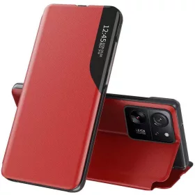   Apple iPhone 11 Pro Max, Oldalra nyíló tok, stand, Wooze FashionBook, piros