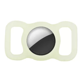   Apple AirTag szilikon tok, nyakörvre helyezhető, Wooze AirTag Pet Guard, fehér
