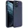 Samsung Galaxy A12 / A12 Nacho / M12 SM-A125F / A127F / M127F, Szilikon tok, Wooze Liquid Silica Gel, sötétkék
