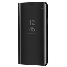   Apple iPhone 13 Pro, Oldalra nyíló tok, hívás mutatóval, Smart View Cover, fekete (utángyártott)