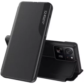   Apple iPhone 13 Pro, Oldalra nyíló tok, stand, Wooze FashionBook, fekete