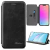 Samsung Galaxy S21 Plus 5G SM-G996, Oldalra nyíló tok, stand, Wooze Protect And Dress Book, fekete