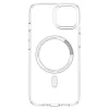 Apple iPhone 13 Mini, Műanyag hátlap védőtok + szilikon keret, Magsafe töltővel kompatibilis, Spigen Ultra Hybrid Mag, átlátszó/fehér