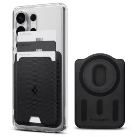   Spigen Urban Fit mágneses kártyatartó, MagSafe, Black, fekete (3db kártyához)