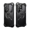 Supcase ArmorBox Samsung Galaxy S26 Ultra ütésálló tok, kijelző védelemmel, kitámasztóval, MagSafe, fekete