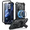 Supcase ArmorBox Samsung Galaxy S26 ütésálló tok, kijelző védelemmel, kitámasztóval, MagSafe, fekete