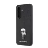 Karl Lagerfeld Fixed Glitter Metal Ikonik Samsung Galaxy A37 tok, fekete