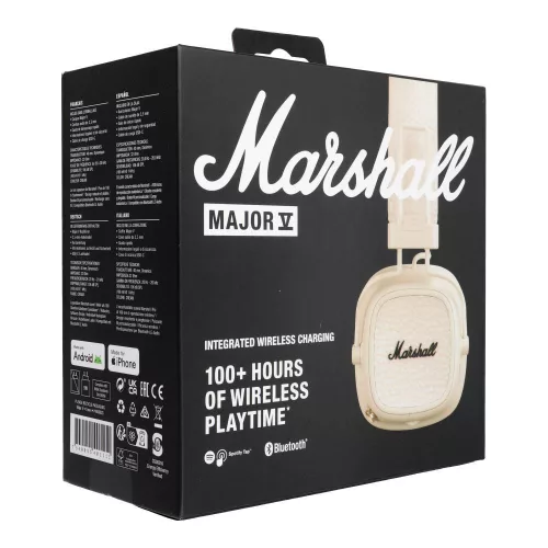 Marshall Major V vezeték nélküli fejhallgató, bézs (krém)