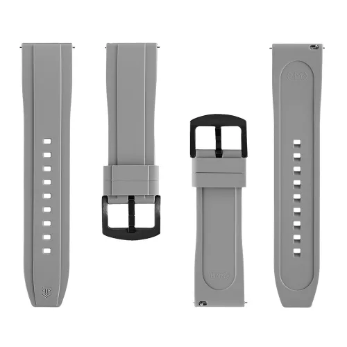 Tactical Quick Release 24mm szilikon szíj, gyors kioldás, szürke
