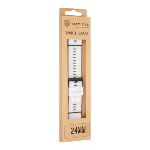 Tactical Quick Release 24mm szilikon szíj, gyors kioldás, fehér