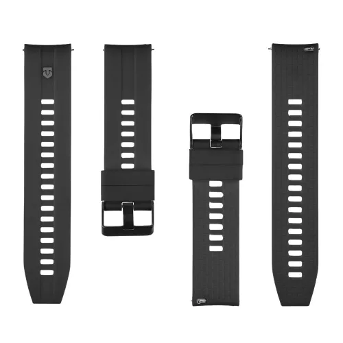 Tactical Quick Release 24mm szilikon szíj, gyors kioldás, fekete