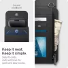 Spigen Valentinus telefon tartó táska / pénztárca kártyatartóval, max. 6.8", fekete
