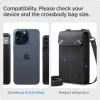 Spigen Valentinus telefon tartó táska / pénztárca kártyatartóval, max. 6.8", fekete