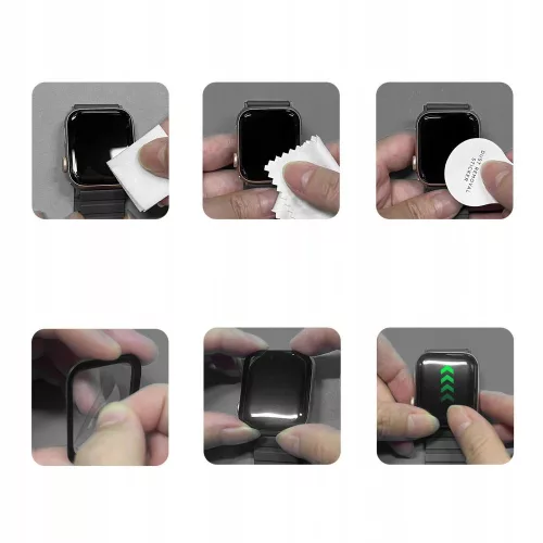 Tech-Protect Glass Flex+ Huawei Watch Fit 5 Pro kijelzővédő fólia, fekete (2db)