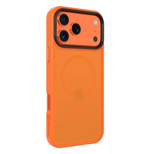 Tactical MagForce Hyperstealth Apple iPhone 17 Pro Max MagSafe tok, narancs-fekete