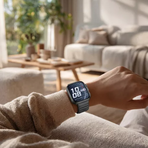 Tech-Protect Defense Huawei Watch Fit 5 Pro tok, kijelzővédő felülettel, fekete