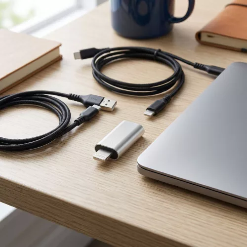 Bluestar USB-C-Lightning átalakító adapter, fehér