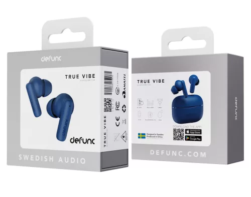 DeFunc TRUE Vibe vezeték nélküli bluetooth fülhallgató, Bt 5.3, kék