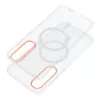 Clear Mag Xiaomi 17 tok, MagSafe, 0,2mm, ultravékony, átlátszó-narancs (kamera védelemmel)