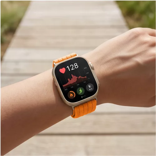 Tech-Protect Huawei Watch Fit 5 / 5 Pro / 4 / 4 Pro / 3 nylon szíj, narancs