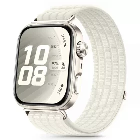   Tech-Protect Huawei Watch Fit 5 / 5 Pro / 4 / 4 Pro / 3 nylon szíj, fehér / bézs