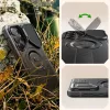 Tech-Protect Kevlar Samsung Galaxy S26 Ultra MagSafe tok kameravédelemmel, kitámasztóval kijelző védelemmel, fekete