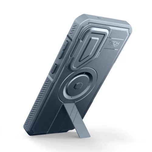 Tech-Protect Kevlar Samsung Galaxy S26 Ultra MagSafe tok kameravédelemmel, kitámasztóval kijelző védelemmel, kék