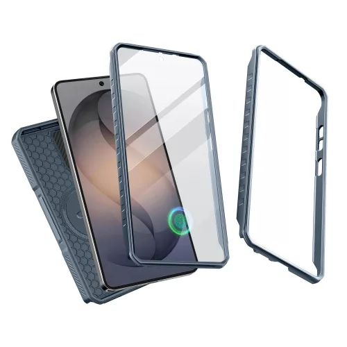 Tech-Protect Kevlar Samsung Galaxy S26 Ultra MagSafe tok kameravédelemmel, kitámasztóval kijelző védelemmel, kék