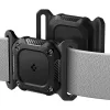 Spigen Tough Armor nyakörvre illeszthető Apple AirTag 1 / 2 nyomkövető tok, megerősített sarok, IPX8, fekete