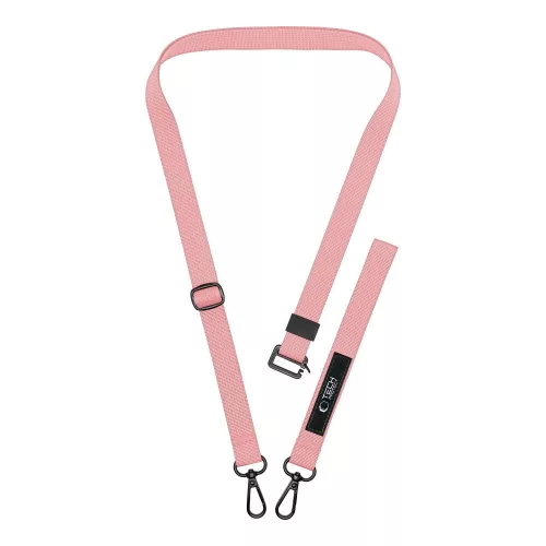 Tech-Protect C6S vállpánt / univerzális pánt telefonra rögzíthető, rózsaszín (crossbody pánt)