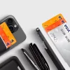 Tech-Protect CH01 mágneses kártyatartó, MagSafe, telefonra rögzíthető, narancs (3db kártya)
