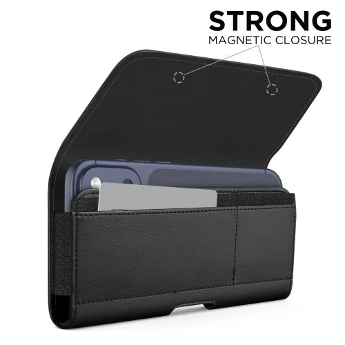 Tech-Protect SM80 univerzális telefon tartó táska / övtáska, 5.8-6.8", mágneses záródás, fekete