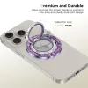 Tech-Protect MMR200 mágneses telefon tartó gyűrű, MagSafe, csillámos lila