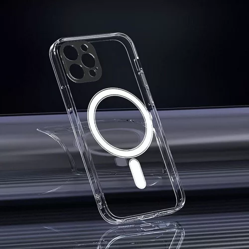 Clear Mag Apple iPhone 16 Plus hátlap tok kamera védelemmel, MagSafe, átlátszó
