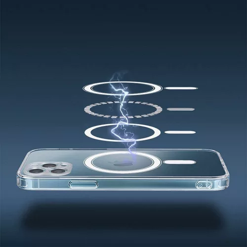 Clear Mag Apple iPhone 16 Plus hátlap tok kamera védelemmel, MagSafe, átlátszó