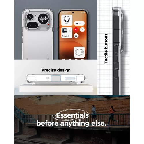 Spigen Ultra Hybrid Nothing Phone 4a Pro tok, Crystal Clear, átlátszó